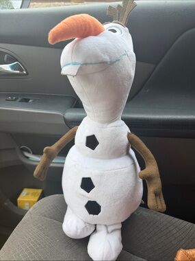 Olaf Plush Dog Toy - White & Brown Snowman Plush Toy